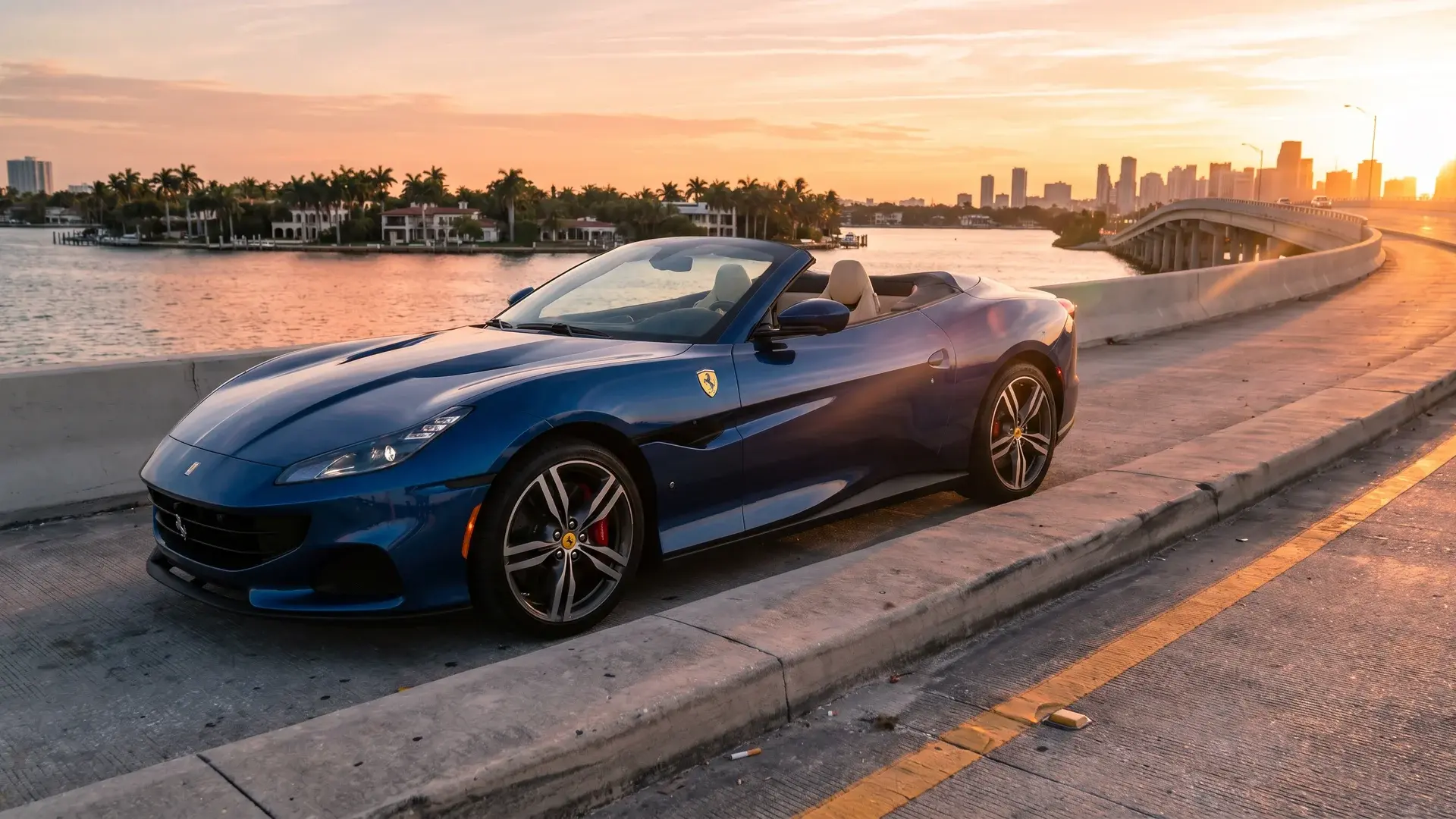 Exotic car rental for Proposal in Miami