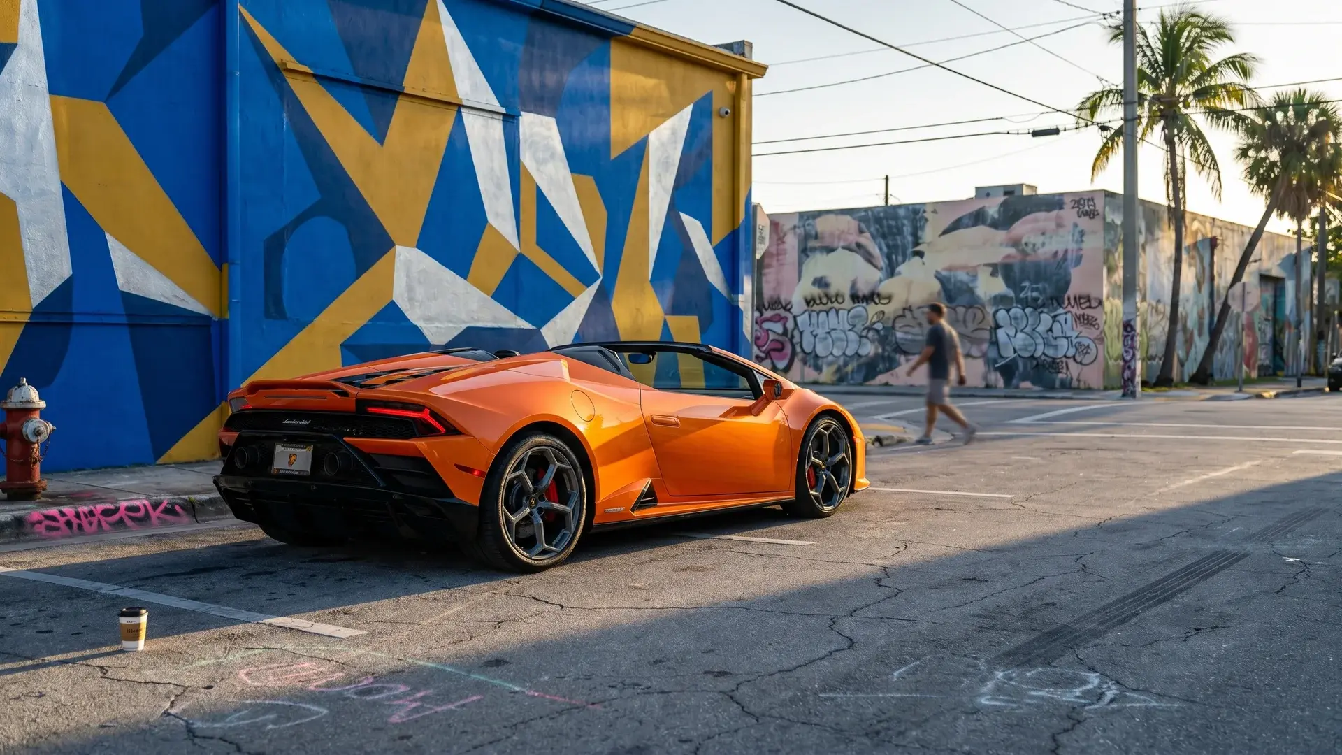 Exotic car rental in Wynwood, Miami